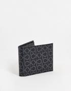 Calvin Klein New Monogram 5cc Coin Purse In Black