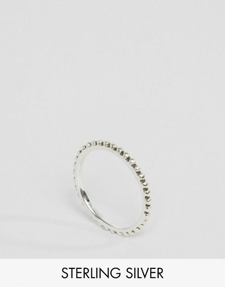 Fashionology Sterling Silver All Over Ball Ring - Silver