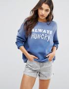 Wildfox Always Hungry Sweatshirt - Navy