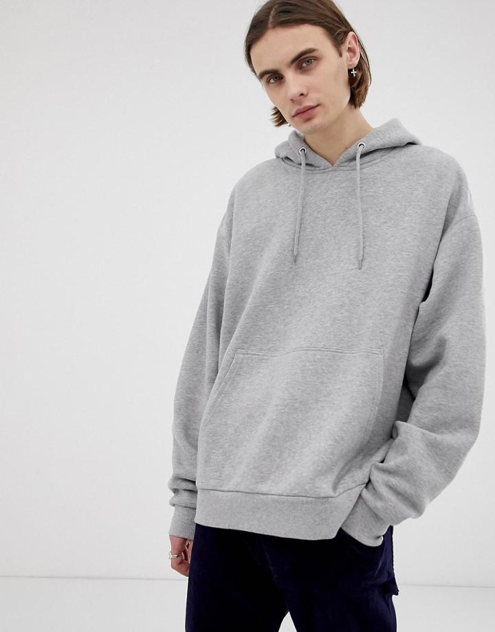 Weekday Big Hawk Hoodie In Gray - Gray