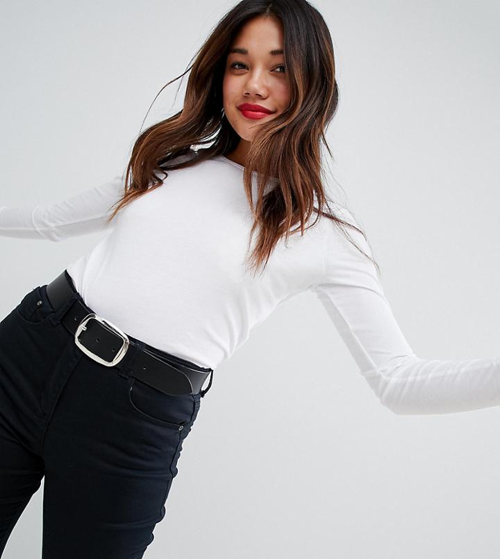 New Look Top With Long Sleeves In White