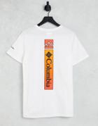 Columbia Rapid Ridge Back Print T-shirt In White