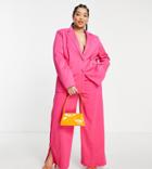 Extro & Vert Plus Slouchy Blazer In Hot Pink