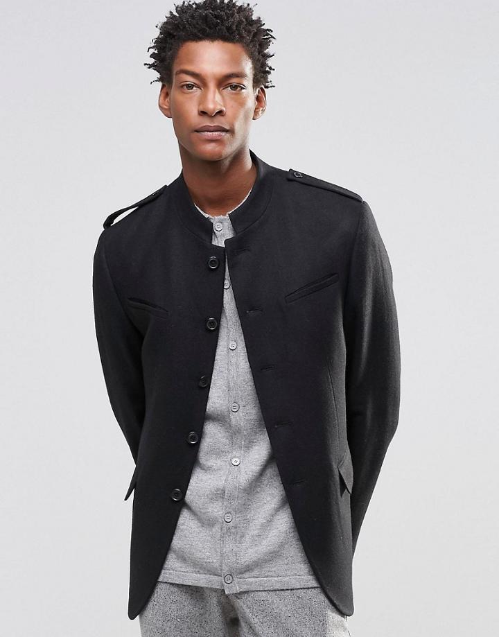 Asos Skinny Blazer With No Lapels - India
