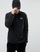 The North Face Glacier 1/4 Zip Fleece In Black - Black