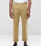 Religion Straight Leg Cropped Suit Pants In Camel - Beige