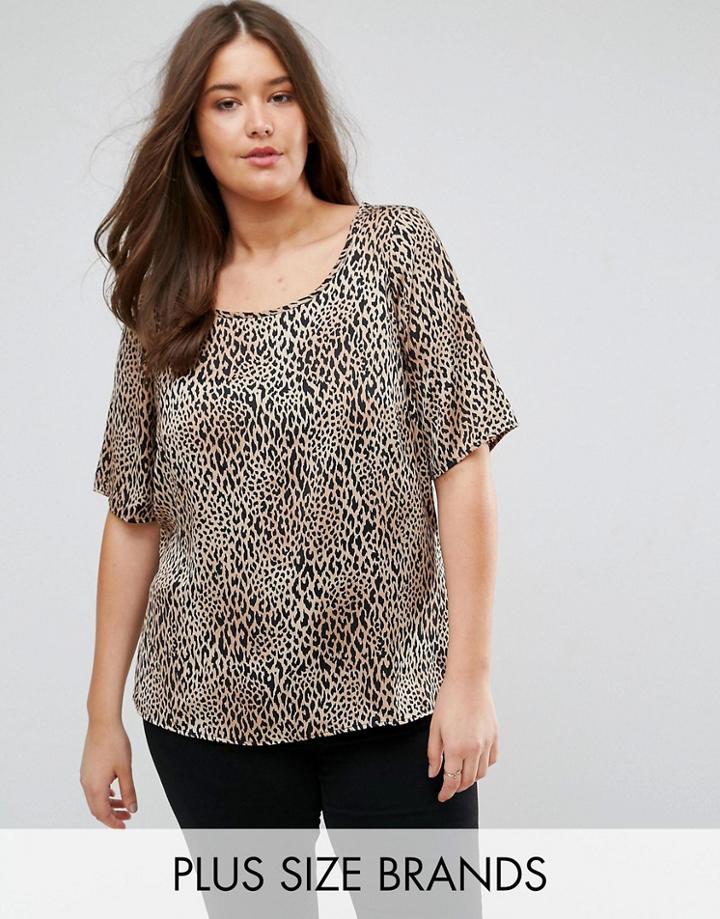 Junarose Leopard Print Shell Top - Multi