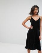 Mango Pleated Dress - Black