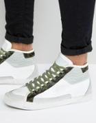 Religion Uptown Hi Top Leather Sneakers - White