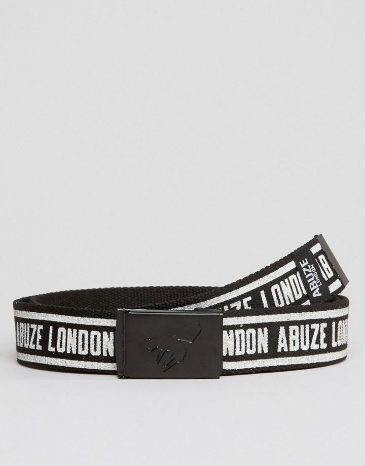Abuze London Printed Clip Belt - Black