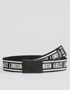 Abuze London Printed Clip Belt - Black
