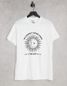 Heartbreak Sun Graphic T-shirt-white