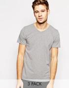 Tommy Hilfiger Stretch Crew Neck T-shirts In 3 Pack - Multi