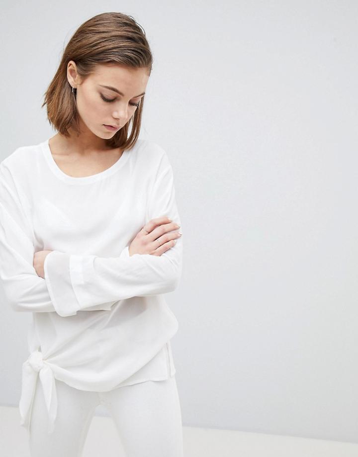 Allsaints Tie Side Top - White