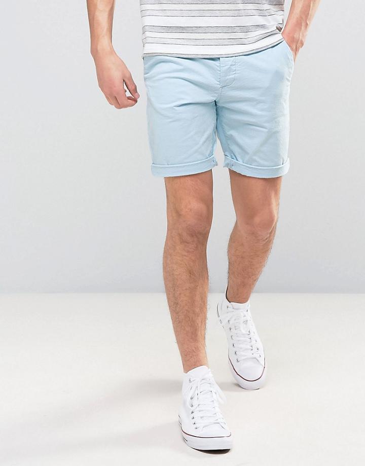 Jack & Jones Intelligence Chino Shorts In Regular Fit - Blue