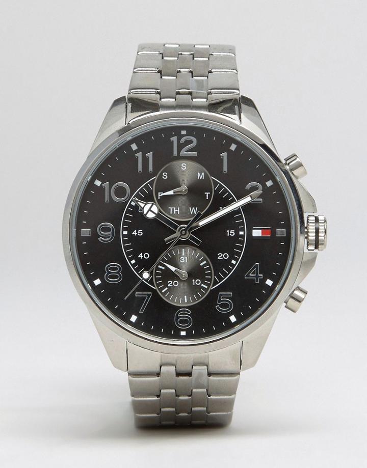 Tommy Hilfiger Dean Chronograph Bracelet Watch In Stainless Steel - Silver