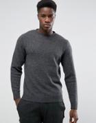 Selected Structued Cotton Knitwear With Acid Wash - Red