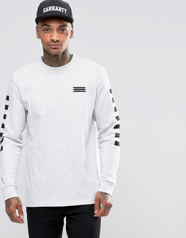 Carhartt Wip Long Sleeve State T-shirt - Gray