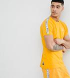 Puma T-shirt With Taped Side Stripe In Yellow Exclusive To Asos - Yellow