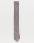 Twisted Tailor Linen Tie In Gray - Gray