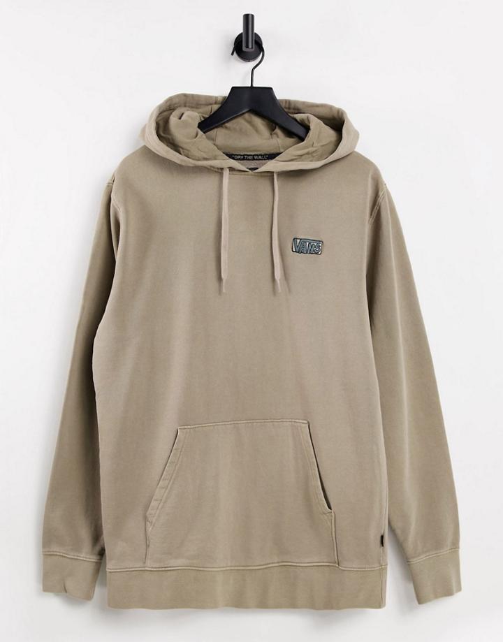 Vans Colour Multiplier Vintage Wash Hoodie In Taupe-neutral