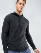Selected Homme Knitted Hoodie In 100% Cotton - Gray