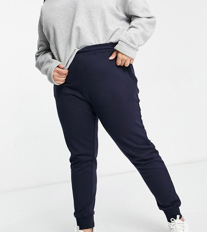 In The Style Plus X Siannise Fudge Sweatpants In Navy