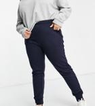 In The Style Plus X Siannise Fudge Sweatpants In Navy