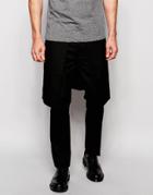 Asos Skinny Trouser With Side Panel - Black