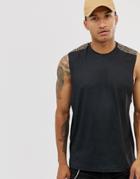 Bolongaro Trevor Leopard Tank In Black - Black