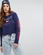 Tommy Jeans 90s Capsule Top With Arm Logo - Navy