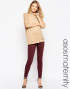 Asos Ridley Skinny Ankle Grazer Jeans In Reddy Brown - Red
