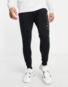 Asos Design Super Skinny Sweatpants With Chicago Print In Black