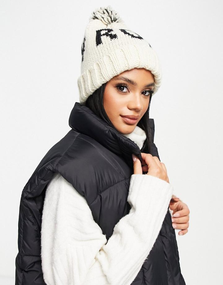Roxy Tonic Beanie In Cream-white