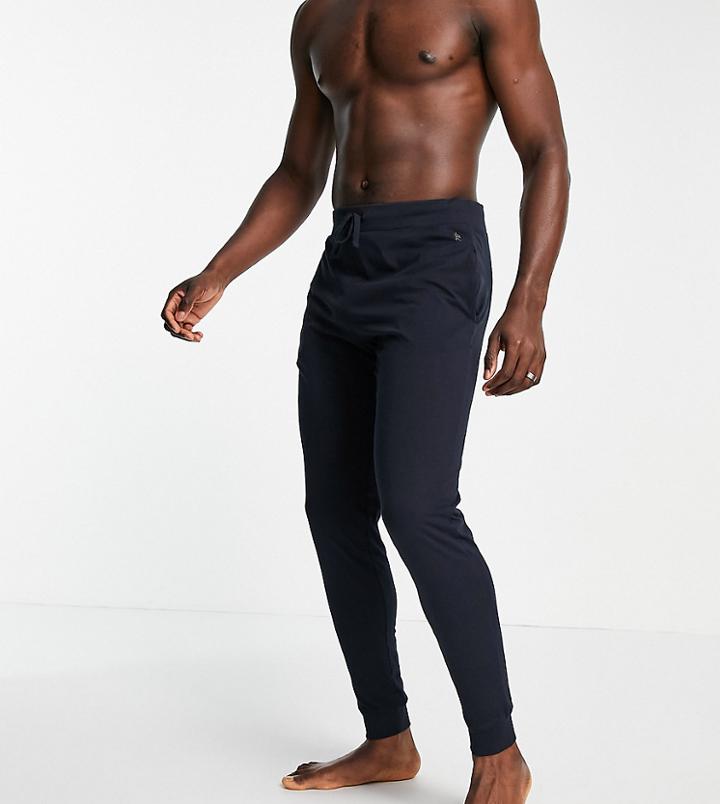 French Connection Tall Jersey Lounge Sweatpants In Navy-blues