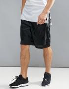 Adidas Double Layer Basketball Shorts - Black