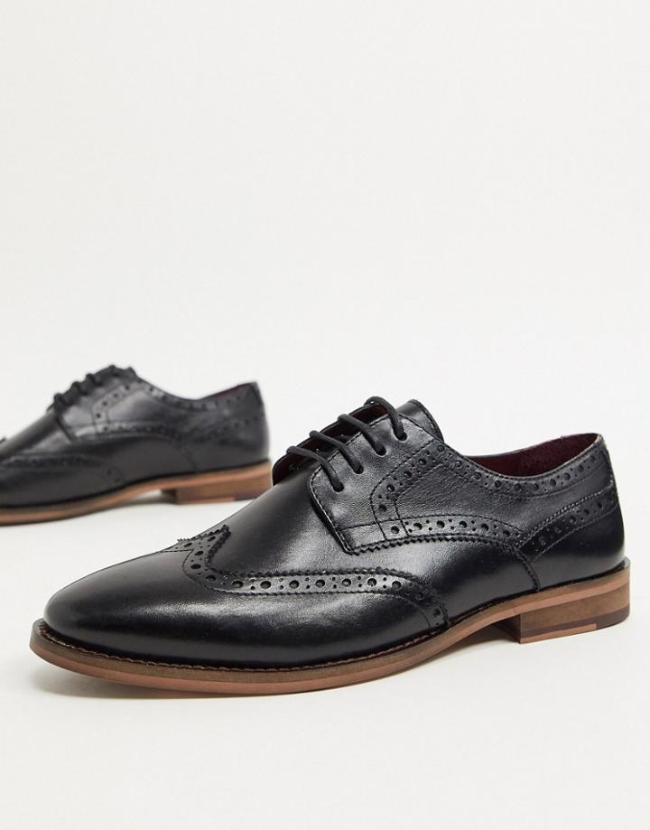 Walk London Tribute Brogues Black Leather