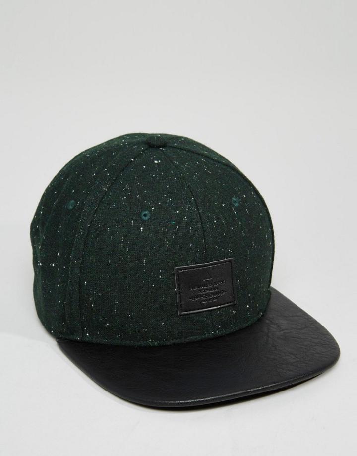 Asos Snapback Cap With Nep - Khaki