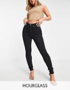 Asos Design Hourglass Lift And Contour Skinny Jean With Stretch In Black