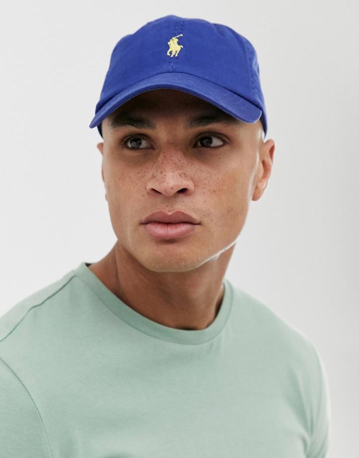 Polo Ralph Lauren Icon Logo Baseball Cap In Blue