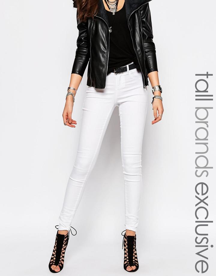 Noisy May Tall Paris White Jegging - White
