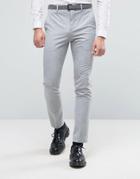 Selected Homme Super Skinny Suit Pants In Pale Gray - Gray