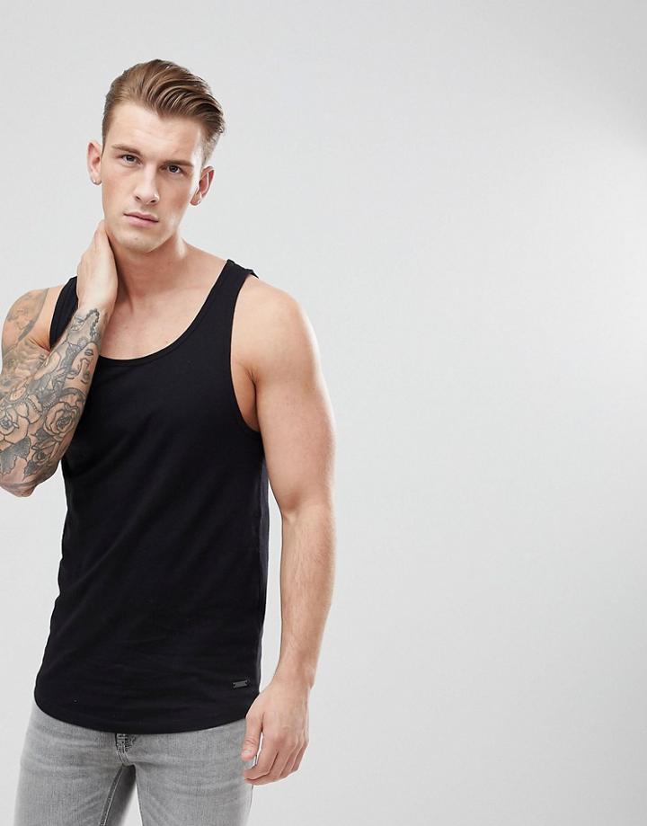 Esprit Tank With Branding - Black