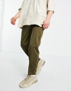 Asos 4505 Tapered Joggers With Pintuck In Poly-tricot-green