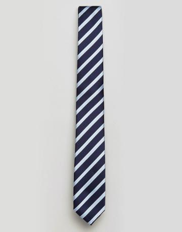 Gianni Feraud Stripe Tie - Navy