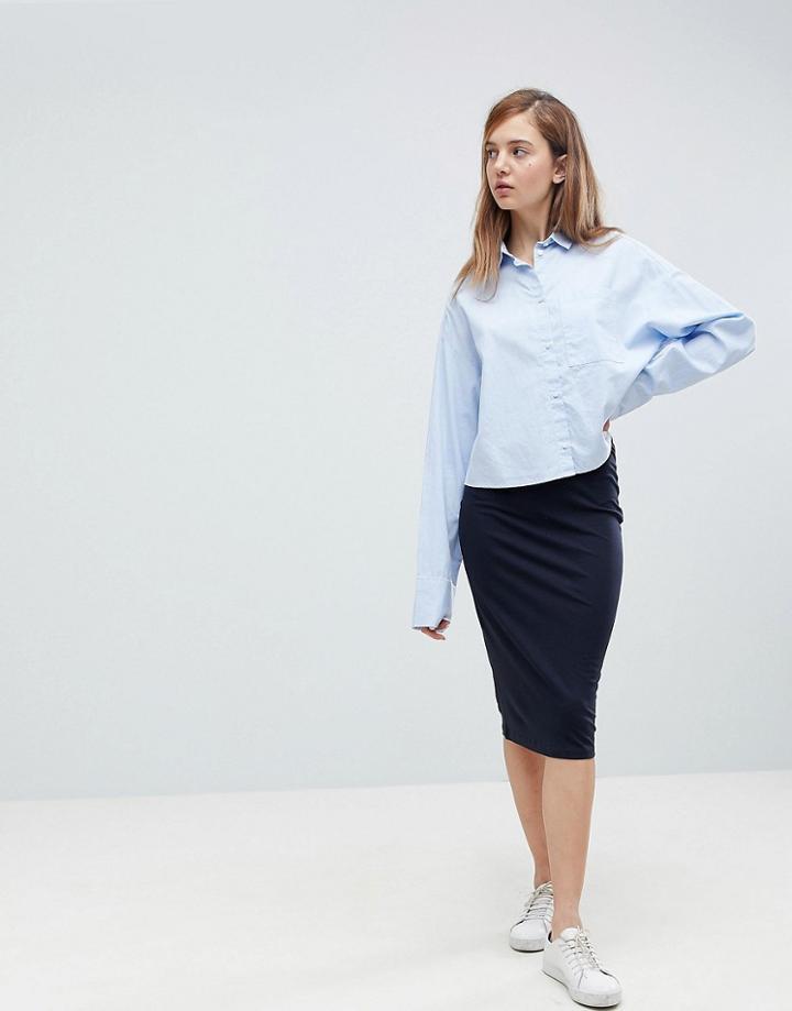 Only Abbie Calf Midi Skirt - Black