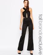 True Decadence Tall Cut Out Jumpsuit - Black