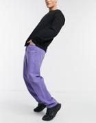 Asos Design Baggy Jeans In Purple