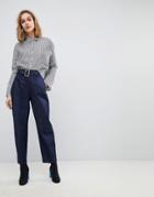 Asos Alanis Balloon Leg Denim Pants In Raw Indigo - Blue