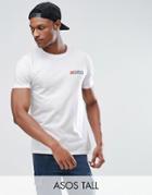 Asos Tall T-shirt With Exclusive Front & Back Print - White